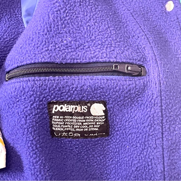 LL Bean Gore-Tex Cyan Turquoise Fleece Lined Jacket Women’s Size Petite￼￼ Small - Picture 9 of 12